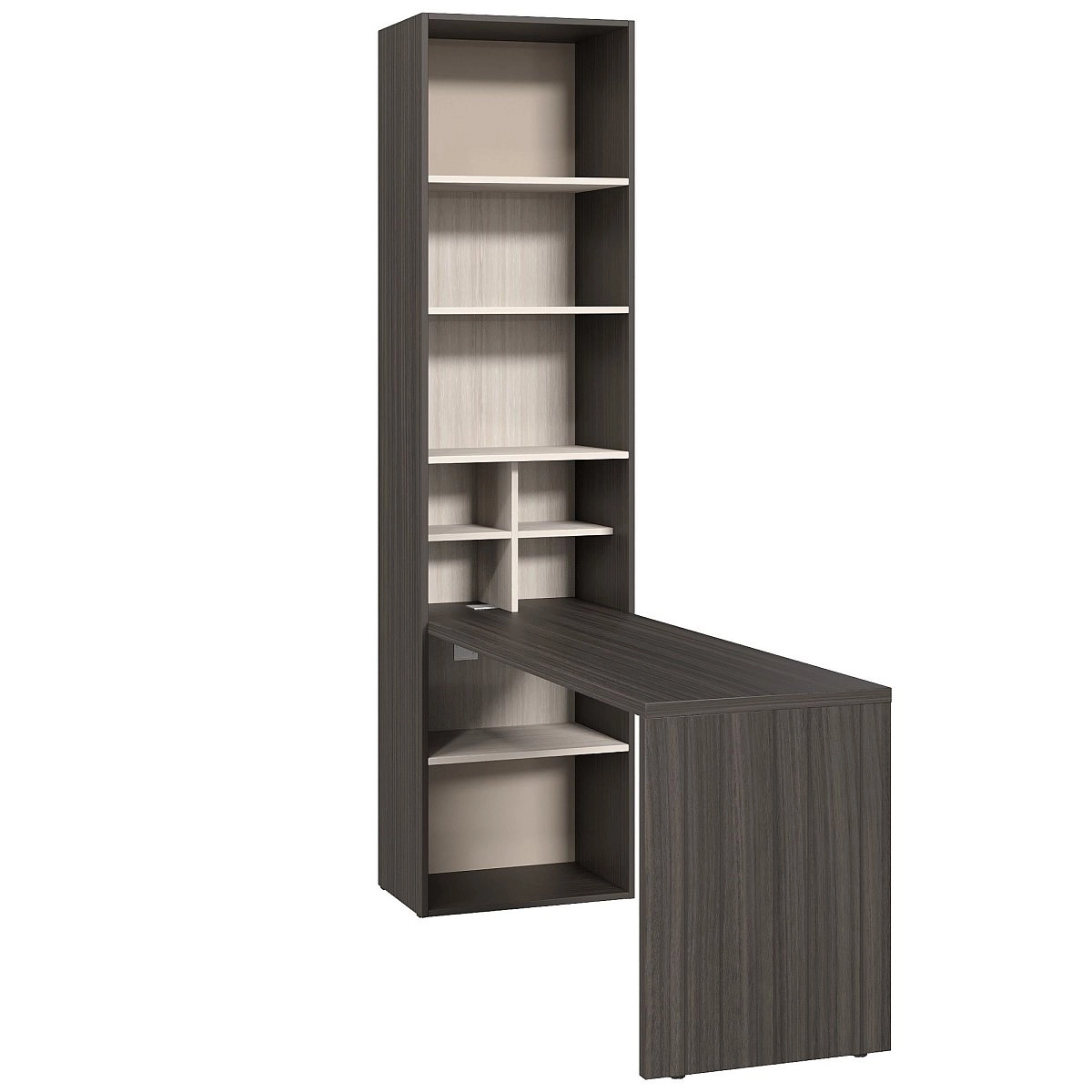 Стол письменный Soho графит со стеллажом Стол письменный Soho графит со стеллажом