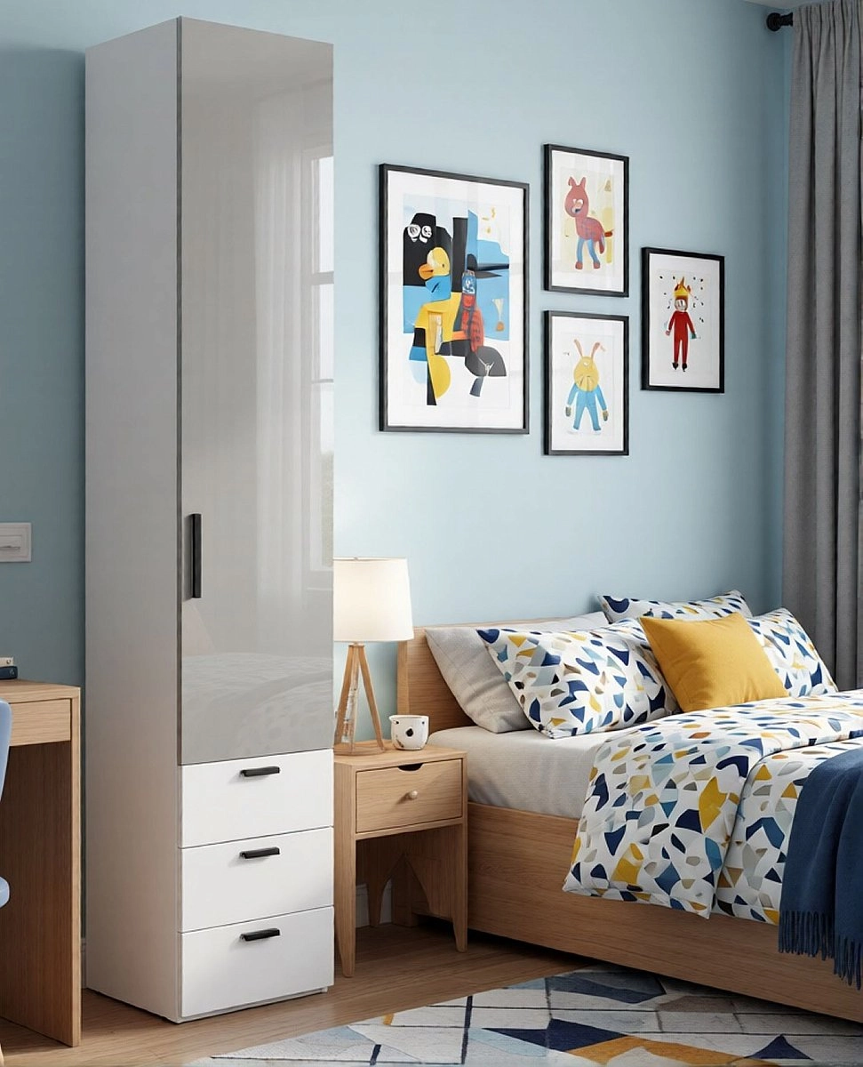 Шкаф одностворчатый Челси белая Шкаф одностворчатый Челси белая