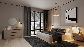 Кровать двуспальная 160х200 Porto с подъемным механизмом Кровать двуспальная 160х200 Porto с подъемным механизмом