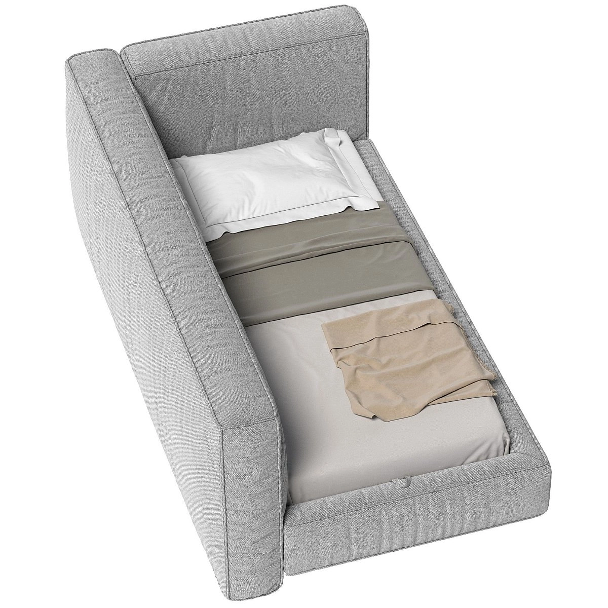 Кровать односпальная Brioche FIRST угловая левая с подъемным механизмом 90х200 Кровать односпальная Brioche FIRST угловая левая с подъемным механизмом 90х200