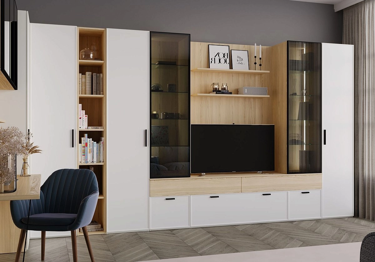 Шкаф одностворчатый Rimini белая Шкаф одностворчатый Rimini белая