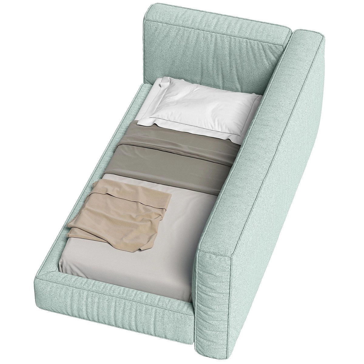 Кровать односпальная Brioche Premier угловая правая с подъемным механизмом 90х200 Кровать односпальная Brioche Premier угловая правая с подъемным механизмом 90х200