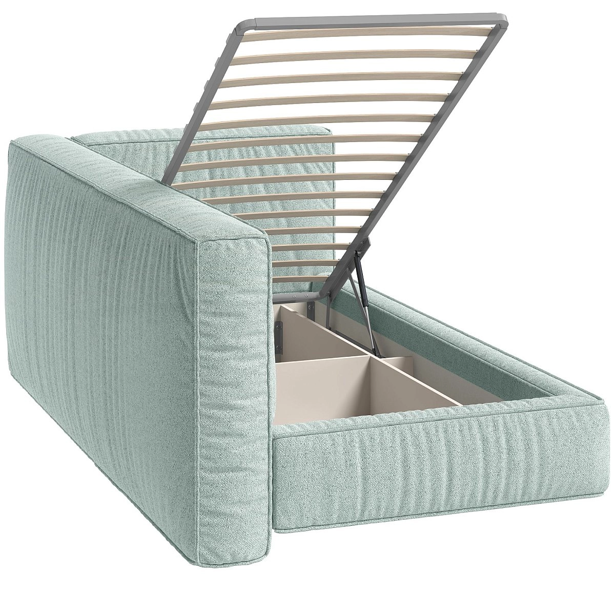 Кровать односпальная Brioche Premier угловая левая с подъемным механизмом 90х200 Кровать односпальная Brioche Premier угловая левая с подъемным механизмом 90х200