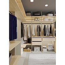 Гардеробная Modula модульная стеллажная Гардеробная Modula модульная стеллажная