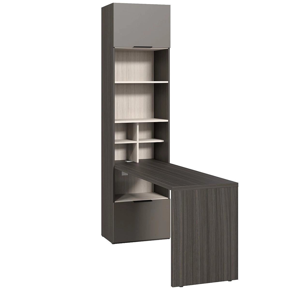 Стол письменный Soho графит со стеллажом Стол письменный Soho графит со стеллажом