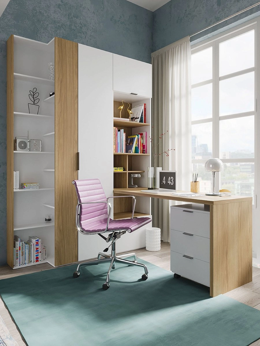 Стол письменный Soho белая со стеллажом Стол письменный Soho белая со стеллажом