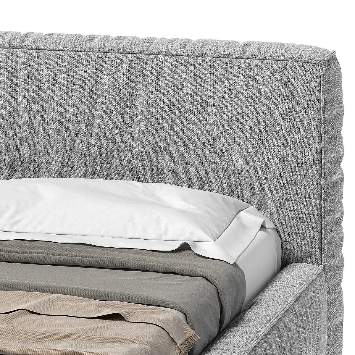 Кровать односпальная Brioche FIRST угловая левая с подъемным механизмом 90х200 Кровать односпальная Brioche FIRST угловая левая с подъемным механизмом 90х200