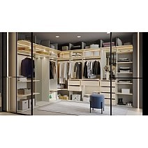 Гардеробная Modula модульная стеллажная Гардеробная Modula модульная стеллажная