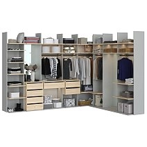 Гардеробная Modula модульная стеллажная Гардеробная Modula модульная стеллажная