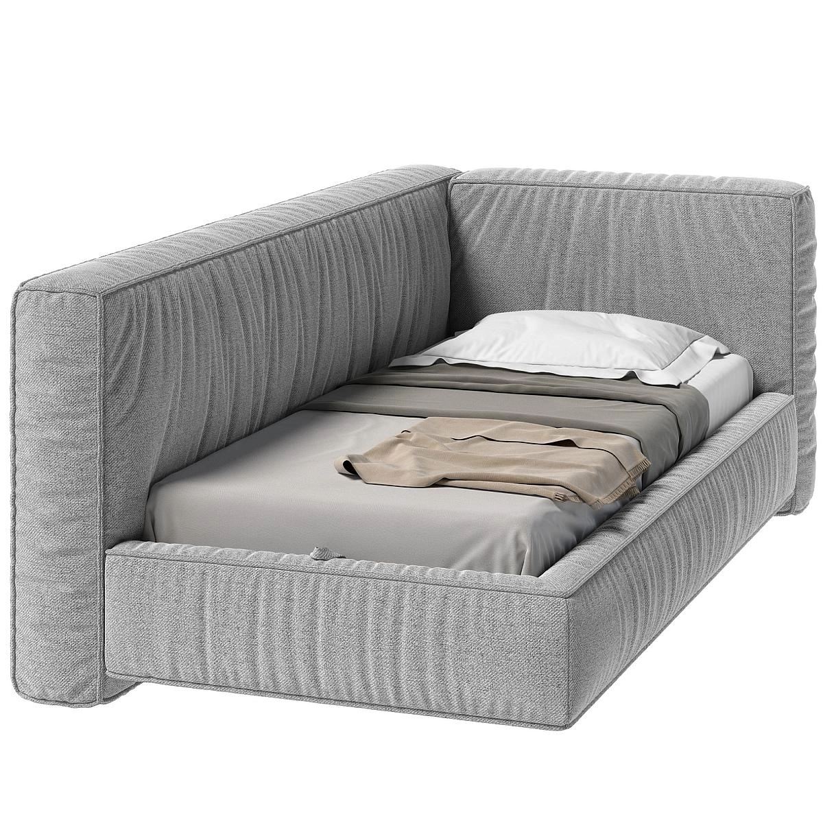 Кровать односпальная Brioche FIRST угловая левая с подъемным механизмом 90х200 Кровать односпальная Brioche FIRST угловая левая с подъемным механизмом 90х200