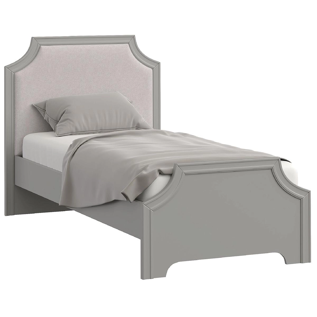 Кровать односпальная 90х200 Montreal серый Кровать односпальная 90х200 Montreal серый