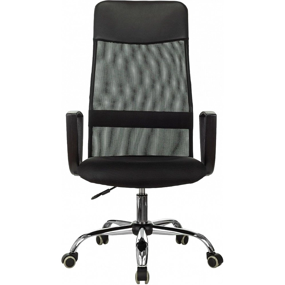 Кресло ВB_Ичэйр-510 TВ сетка/ткань черный хром Кресло ВB_Ичэйр-510 TВ сетка/ткань черный хром