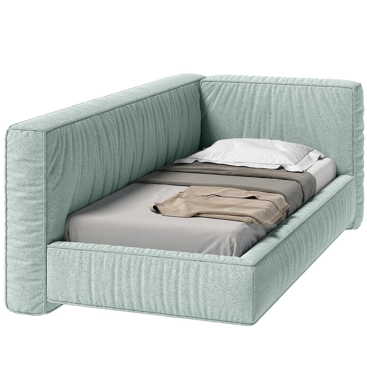 Кровать односпальная Brioche Premier угловая левая с подъемным механизмом 90х200 Кровать односпальная Brioche Premier угловая левая с подъемным механизмом 90х200