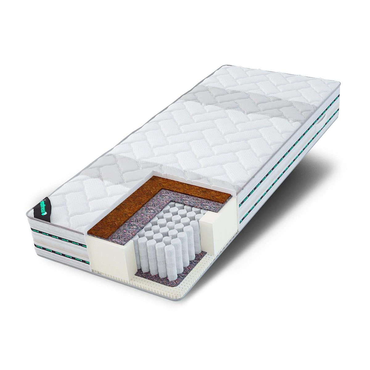 Матрас полутораспальный Immuno latex season 120х195 Матрас полутораспальный Immuno latex season 120х195