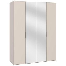 Шкаф четырехстворчатый Soho беж с зеркалами Шкаф четырехстворчатый Soho беж с зеркалами