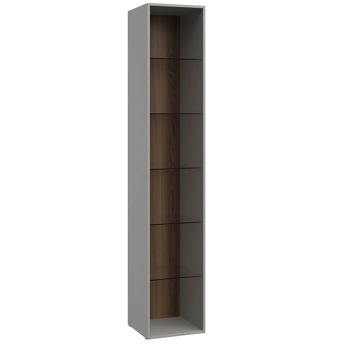 Шкаф-витрина одностворчатый Монреаль серый Шкаф-витрина одностворчатый Монреаль серый