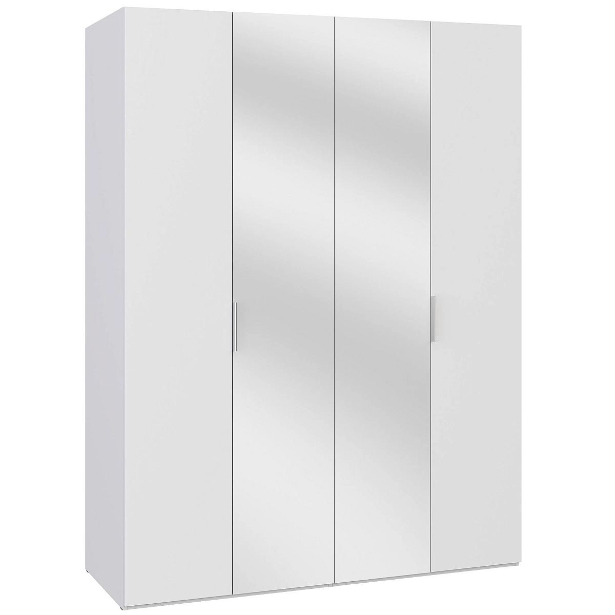 Шкаф четырехстворчатый Soho белая с зеркалами Шкаф четырехстворчатый Soho белая с зеркалами