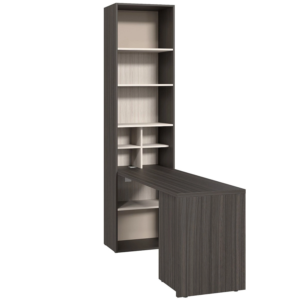 Стол письменный Soho графит со стеллажом Стол письменный Soho графит со стеллажом