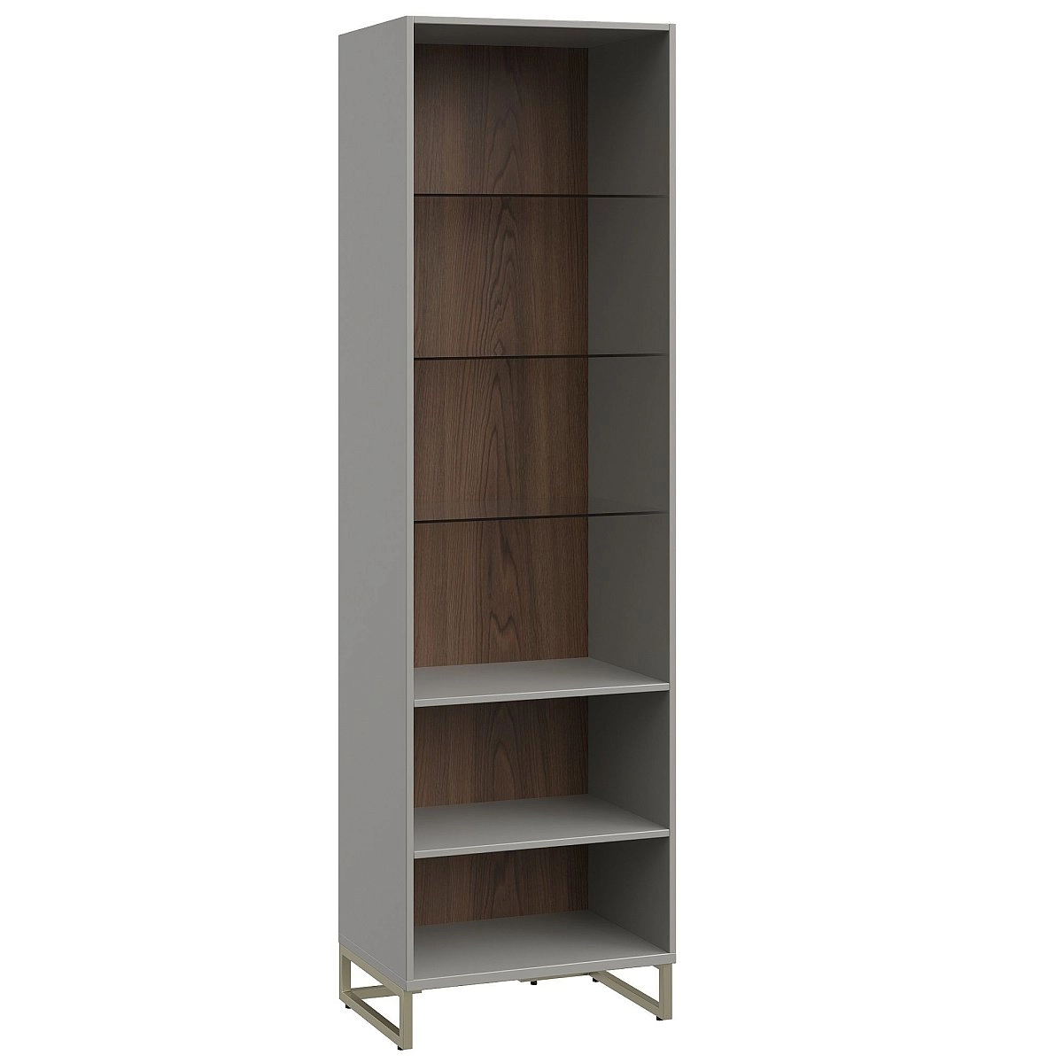 Шкаф-витрина одностворчатый Montreal серый Шкаф-витрина одностворчатый Montreal серый