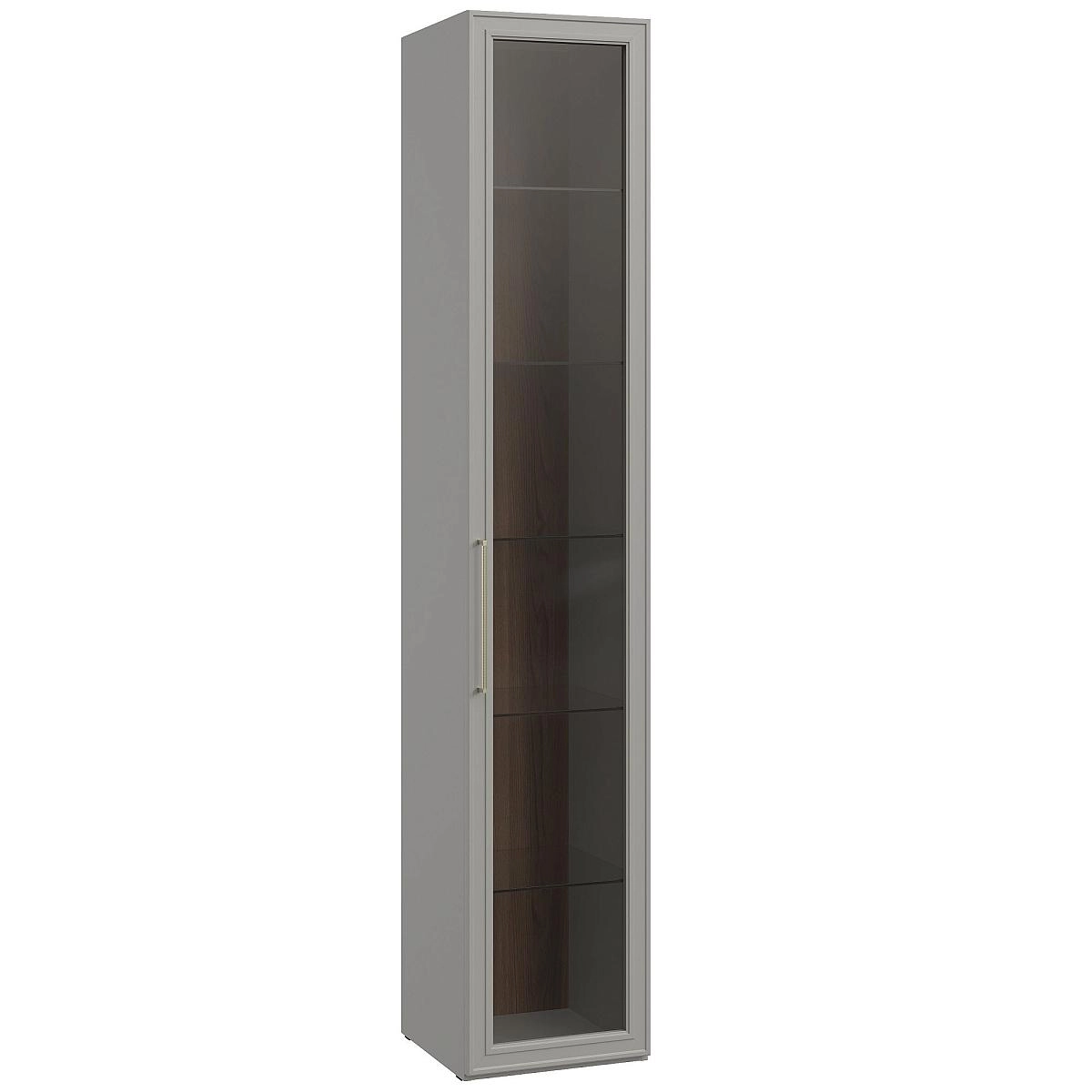 Шкаф-витрина одностворчатый Монреаль серый Шкаф-витрина одностворчатый Монреаль серый