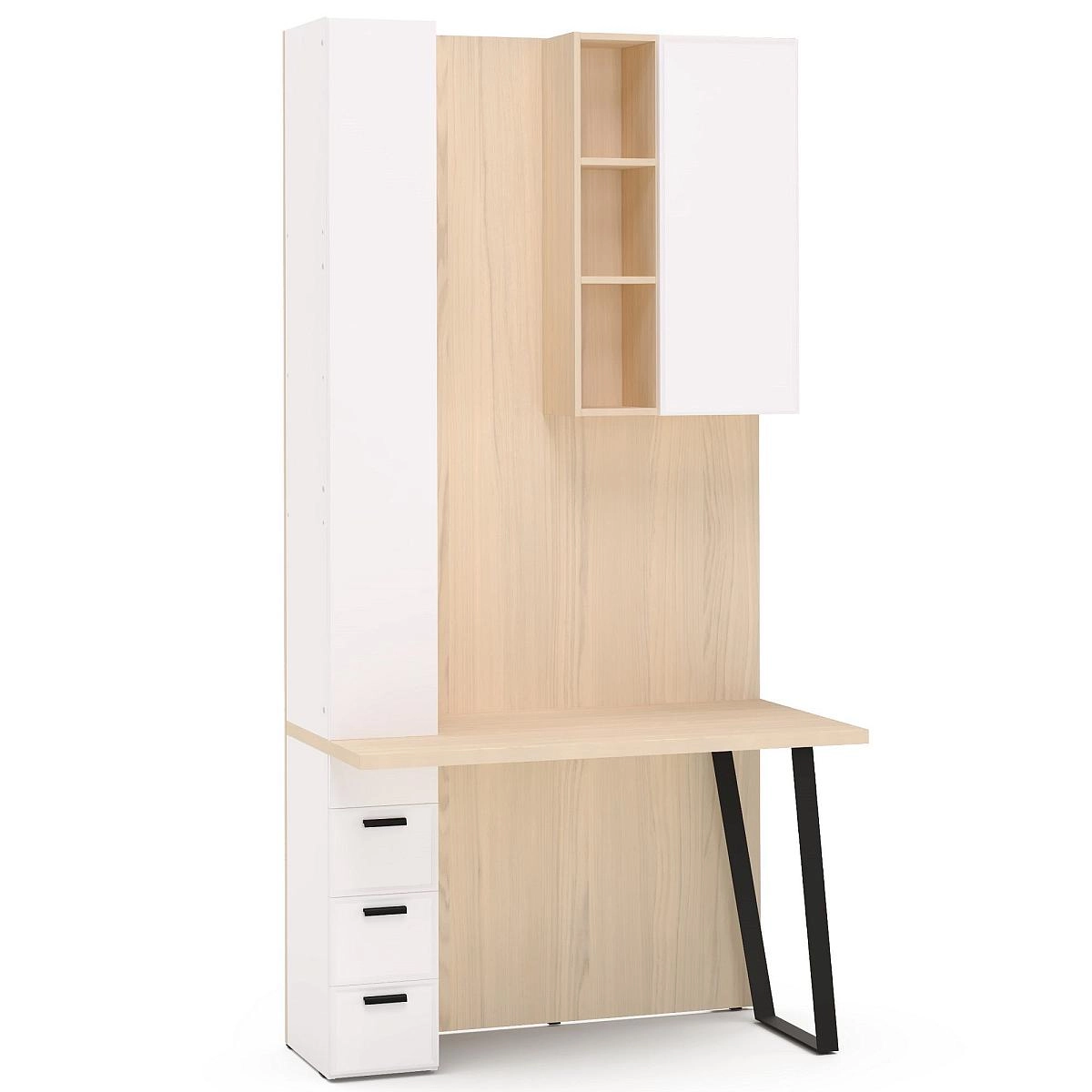 Стол письменный Rimini белая с секцией Стол письменный Rimini белая с секцией