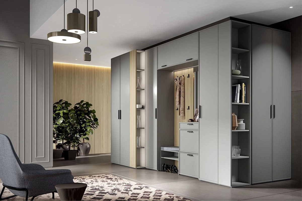 Тумба для обуви Rimini серая Тумба для обуви Rimini серая