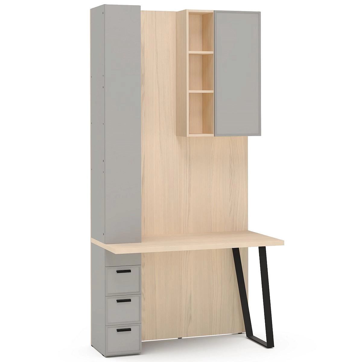 Стол письменный Rimini серая с секцией Стол письменный Rimini серая с секцией