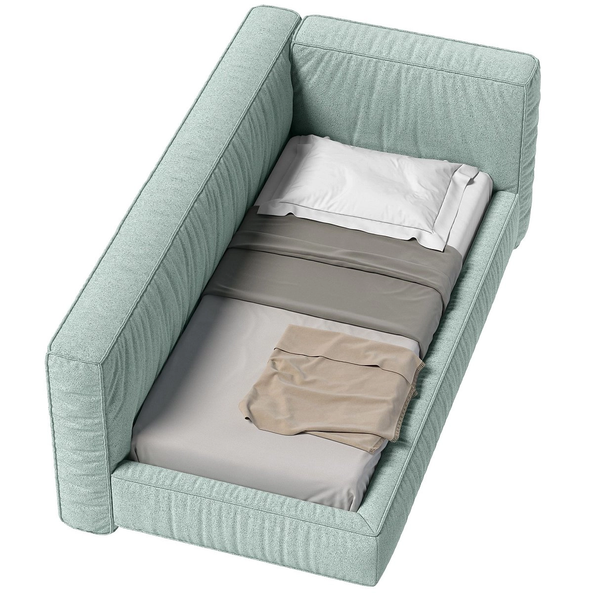 Кровать односпальная Brioche Premier угловая левая с подъемным механизмом 90х200 Кровать односпальная Brioche Premier угловая левая с подъемным механизмом 90х200