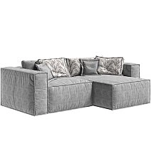 Диван Brioche компактный угловой пр\лев FIRST без подушек