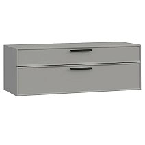 Тумба навесная под телевизор Римини серая