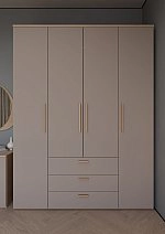 Шкаф четырехстворчатый Алтея тауп