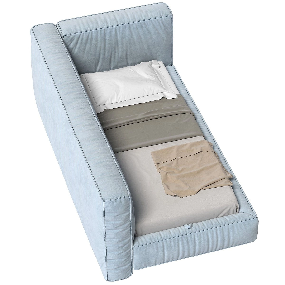 Кровать односпальная Brioche Optimum угловая левая с подъемным механизмом 90х200