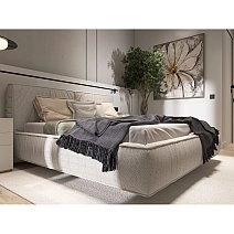 Кровать двуспальная Brioche Optimum прямая с подъемным механизмом 160x200