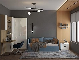 Кровать-диван с п/м Teddy 924, д/м.18-22 (900)+подуш.