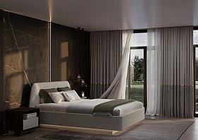 Кровать двуспальная 160х200 Alba с подъемным механизмом