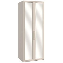 Шкаф двухстворчатый Монреаль беж с зеркалами