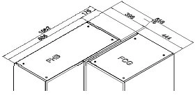 Шкаф угловой Римини серая