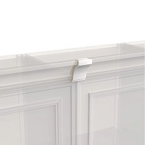 Элемент карниза Монреаль белый соединительный