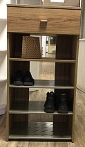 Тумба для обуви 1ящ., 3метал.полки (Дуб Катания)