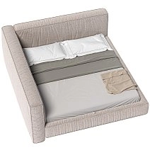 Кровать двуспалльная Brioche Basic угловая левая с подъемным механизмом 180х200