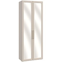 Шкаф двухстворчатый Монреаль беж с зеркалами