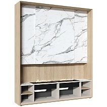 Секция для телевизора Alicante с каминами