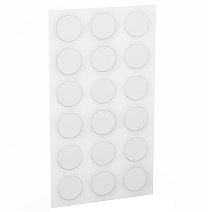 Заглушки для эксцентриков 18шт — белые 20мм