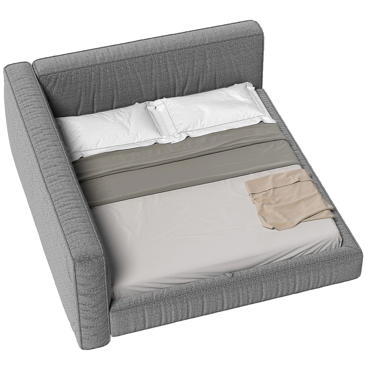 Кровать двуспальная Brioche Optimum угловая левая с подъемным механизмом 180х200