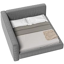 Кровать двуспальная Brioche Optimum угловая левая с подъемным механизмом 180х200