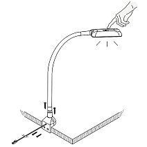 Светильник для кровати черный