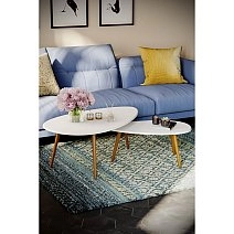 Стол журнальный Твинс белый Твинс