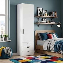 Шкаф одностворчатый Chelsea белая