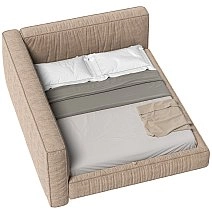 Кровать двуспальная Brioche Basic угловая левая с подъемным механизмом 160х200