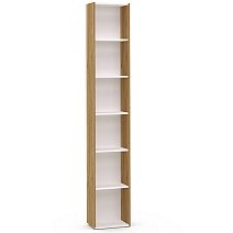 Стеллаж прямой Сохо белая торцевой